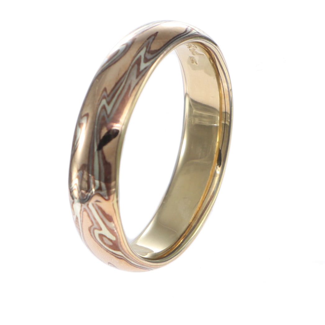 18K Solid Rose Gold Wedding Band