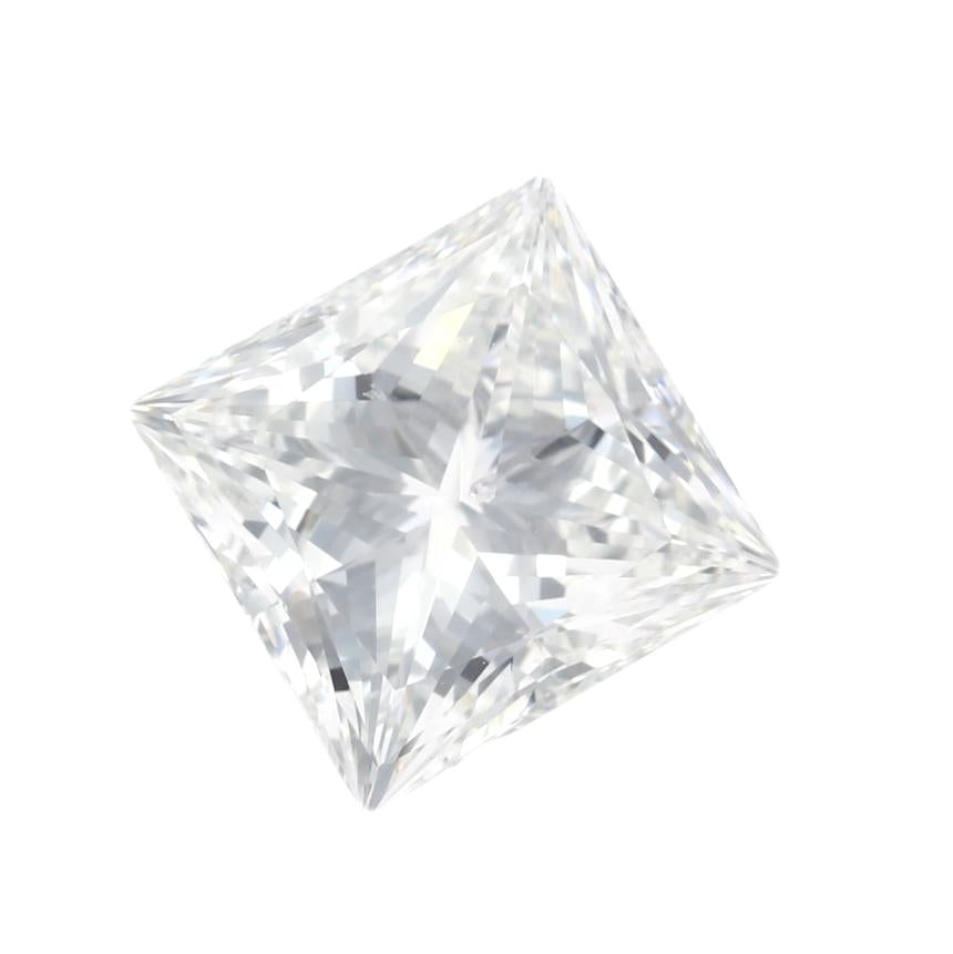 2.12CTW H SI2 GIA Princess Brilliant Cut Engagement Ring Loose Diamond 62026558803