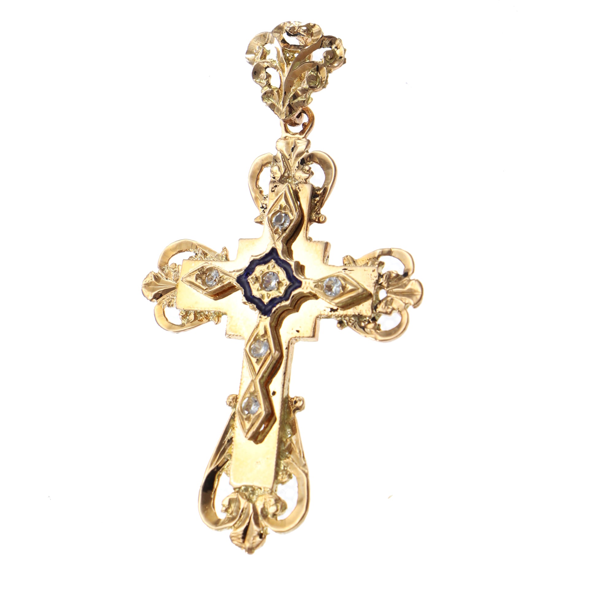 Dainty Diamond Crucifix Necklace | Diamond Cross Necklace Australia – Luke  Rose Jewellery