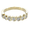 Diamond 1950s Vintage Art Deco S Link Wedding Band Ring 14k White Gold 0.35ctw
