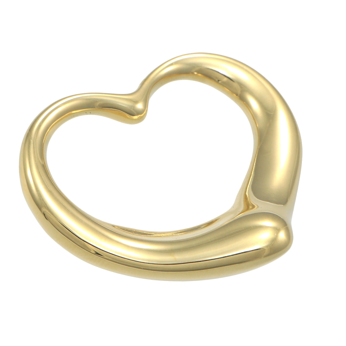 Elsa Peretti Open Heart Pendant in 18K Gold. More Sizes Available, Size: 27 mm